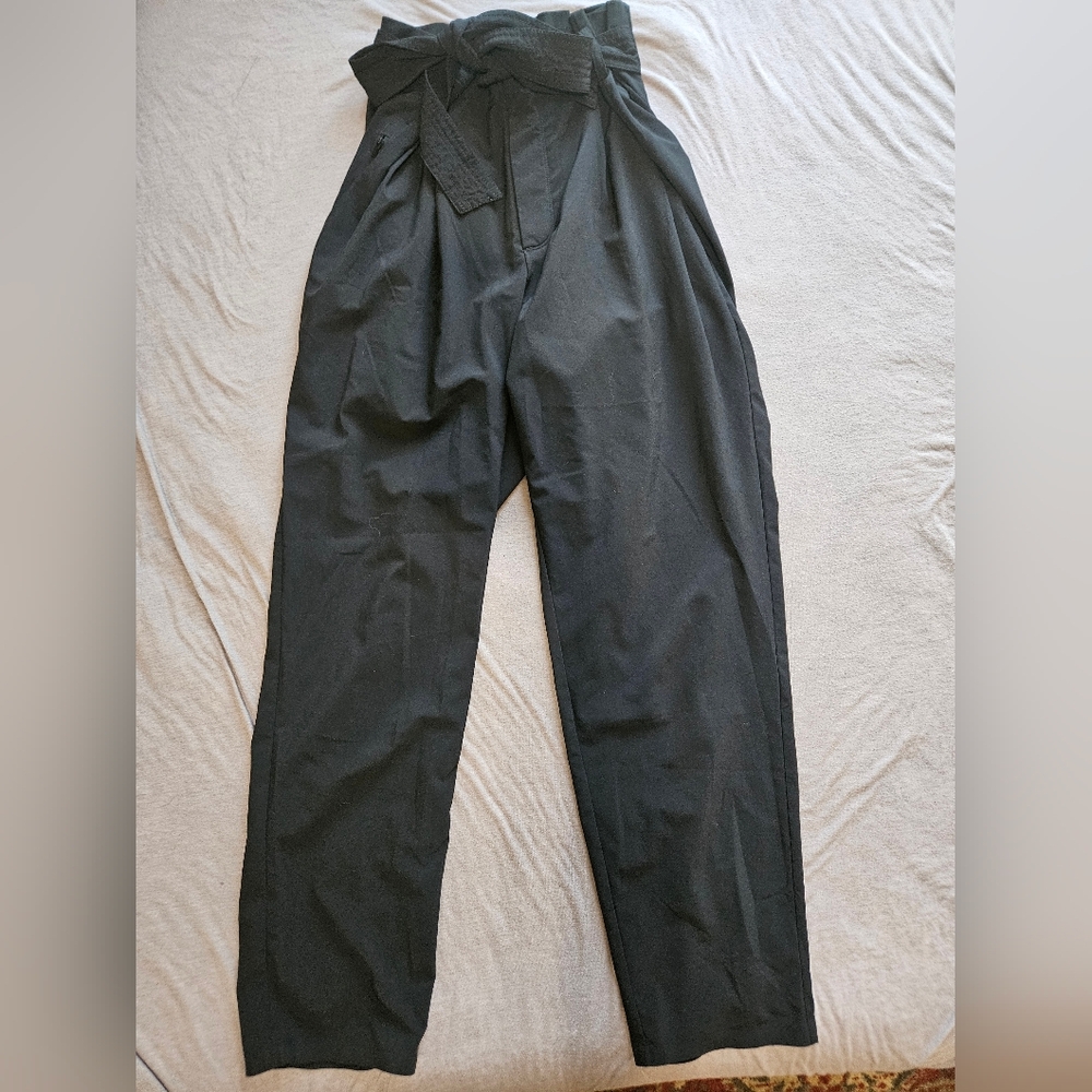 Athleta Black Track Pants Relaxed Fit Elastic Waist